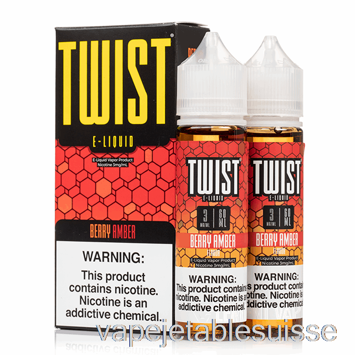 Vape Suisse Berry Ambre - E-liquide Cookie Twist - 120ml 0mg